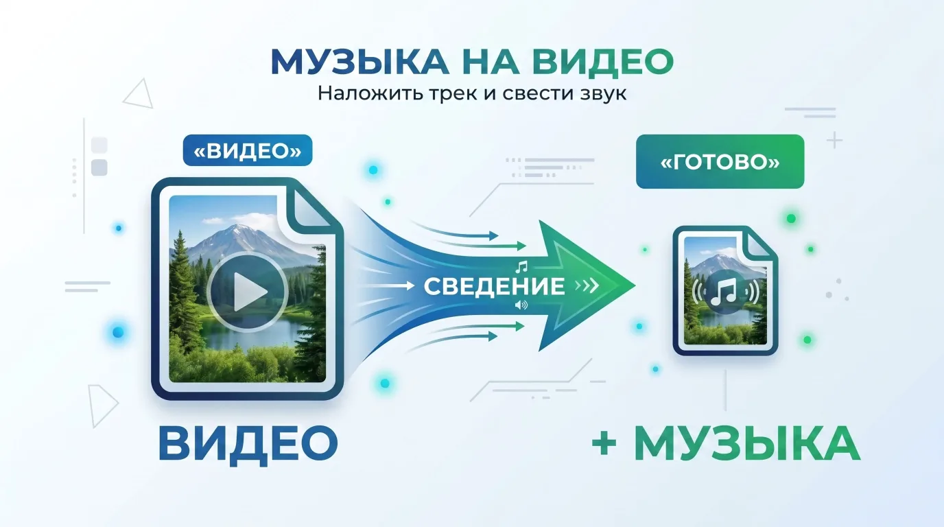Наложить музыку на видео