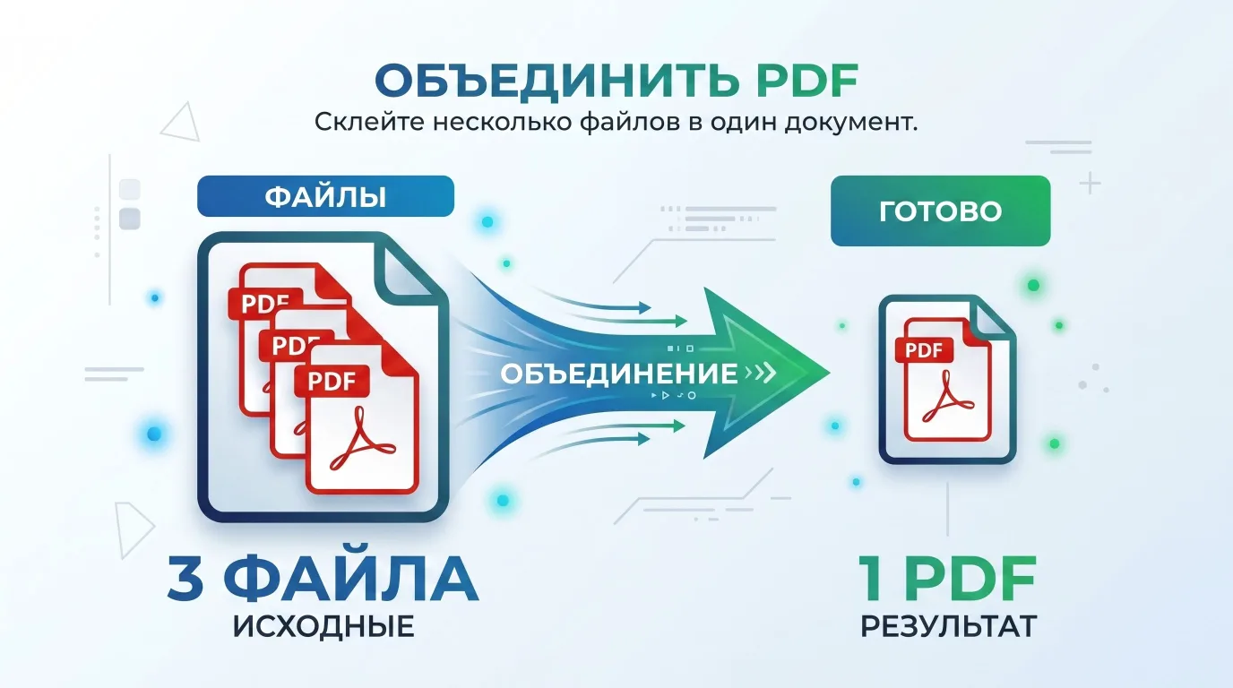 Объединить PDF