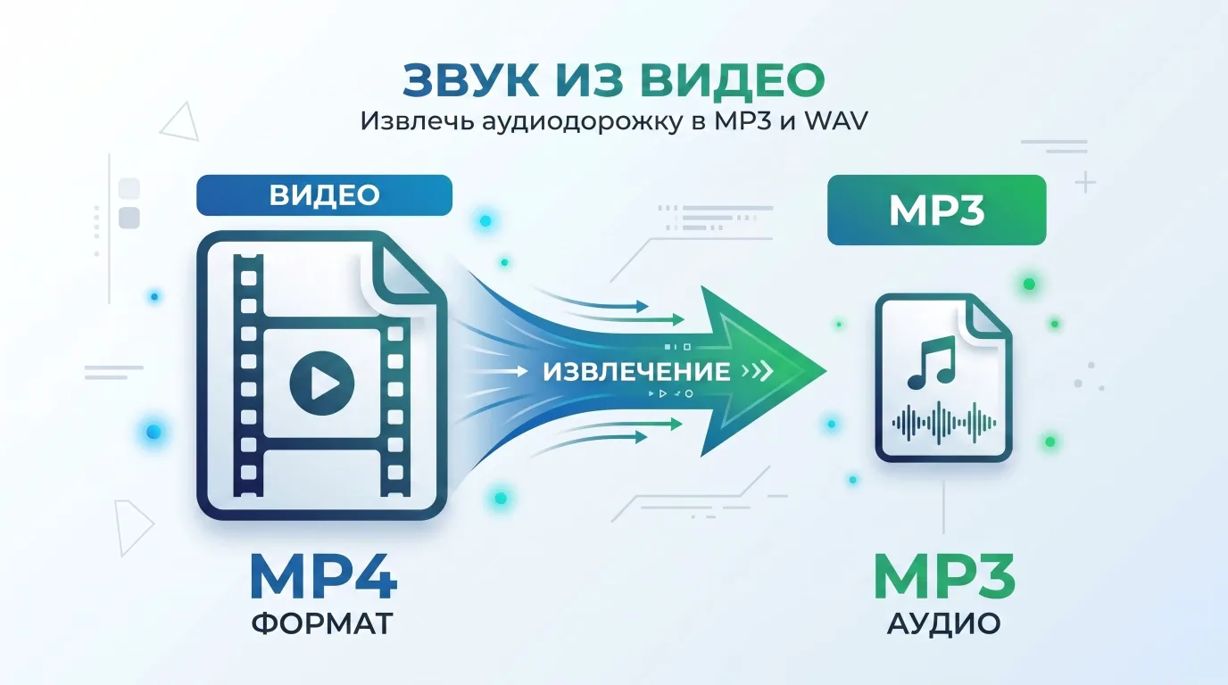 Извлечь звук из видео